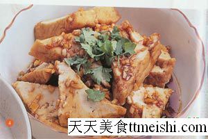 凉拌油豆腐菜谱图片